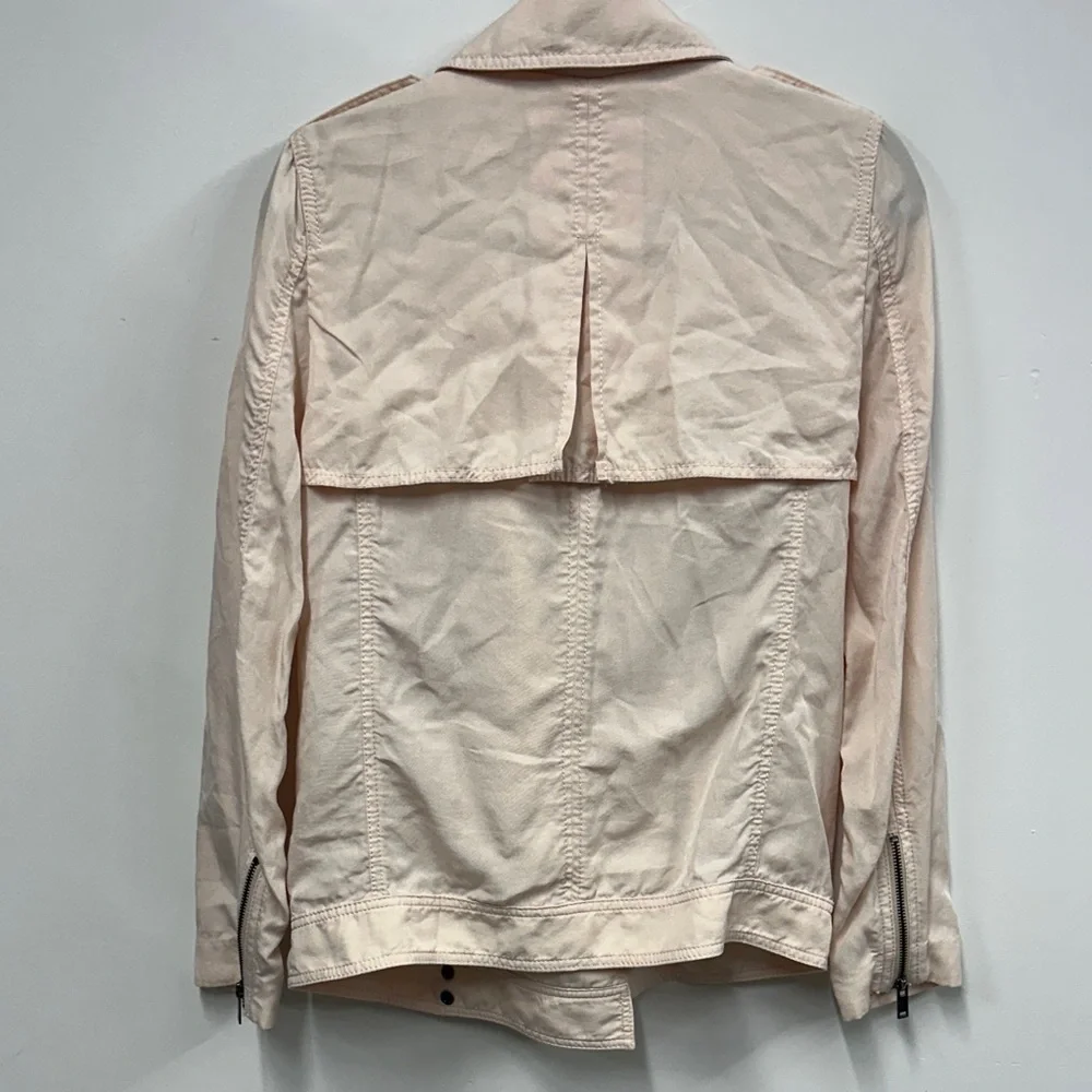 Banana Republic Blush Utility drapery moto Jacket xs